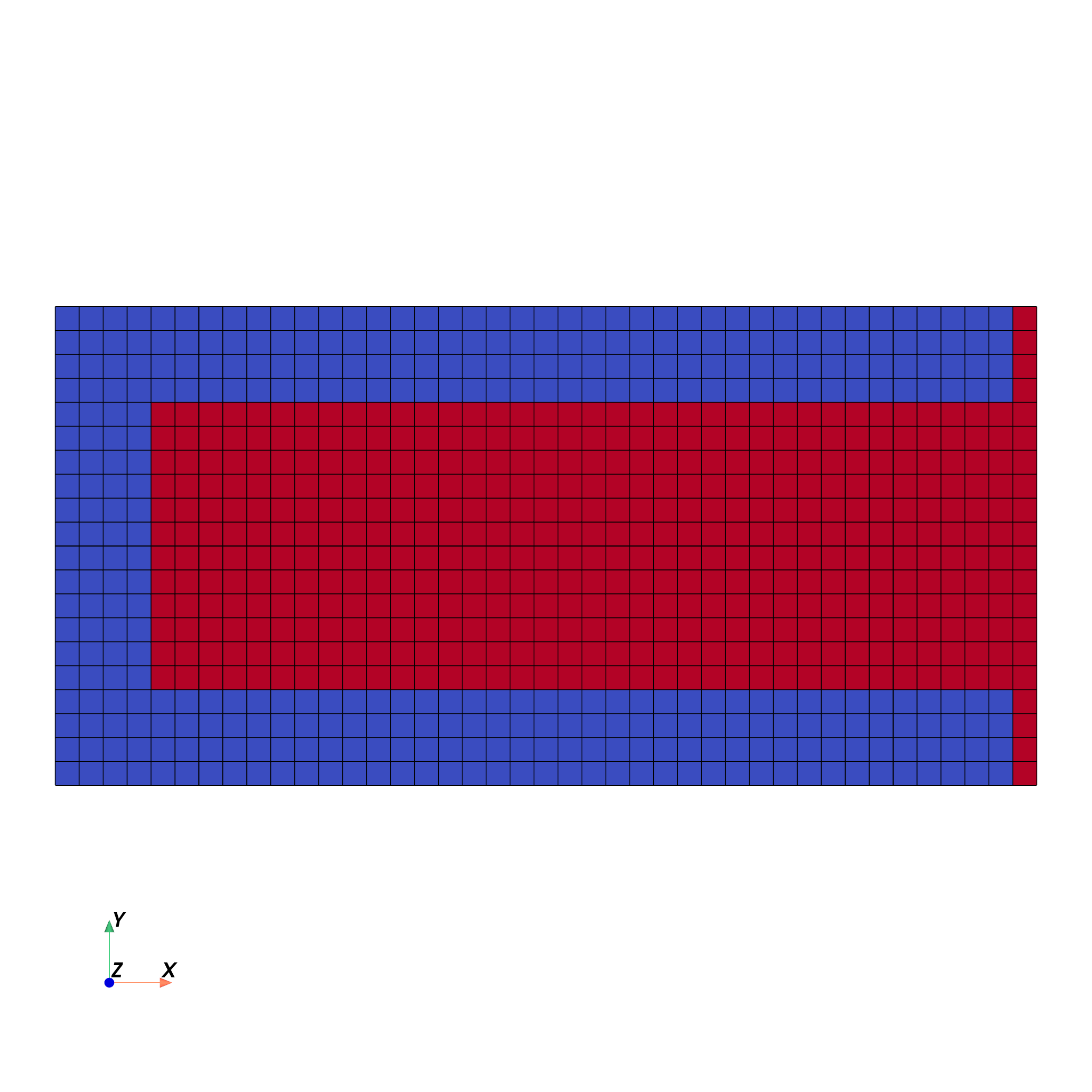 Mesh with cell markers